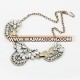 Wholesale design simple chunky costume jewelry flower fashion necklace