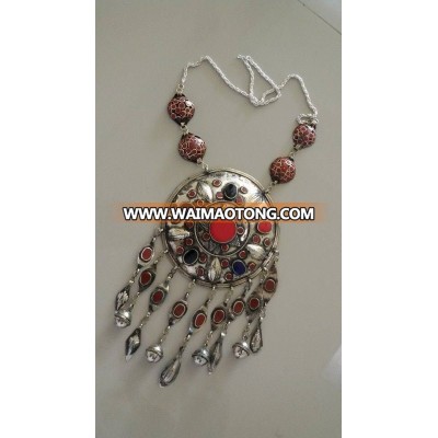 (TN-0101) Vintage Kuchi Necklace, Turkmen Necklace, Turkmen Jewellery, Kuchi Tribal Jewellery