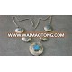 Afghan Three Pendants Gems Necklace