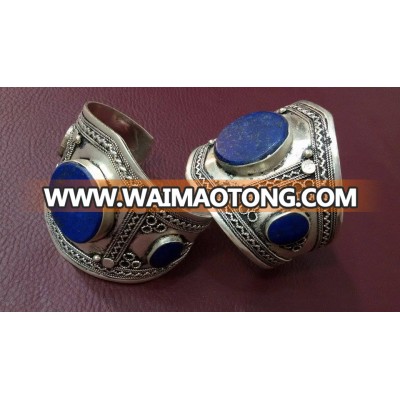 (LAP---001) Afghan Turkoman Cuff Available in lapis/turqoise/emerald/coral/agate