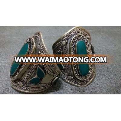 Afghan Tribal Cuff Available in lapis/turqoise/emerald/coral/agate