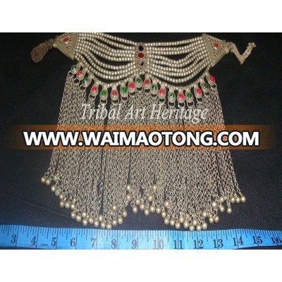 Afghan Kuchi Rare Vintage Tribal Necklace (KN-06012)