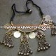 (KN-001) Kuchi Vintage Beaded Coins Necklace