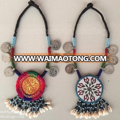 Afghan Tribal Kuchi Wati Necklace (KN-06017)